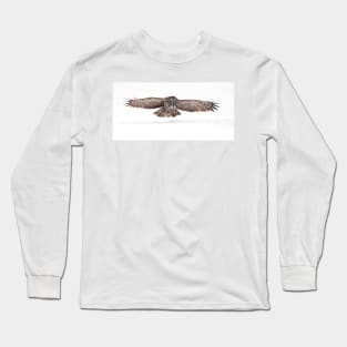 Silent Hunter - Great Grey Owl Long Sleeve T-Shirt